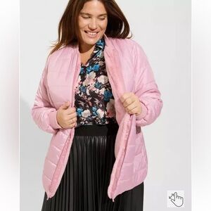 🏷️ NWT - 1X | Torrid | Nylon 3-in-1 Parka Puffer | Foxglove